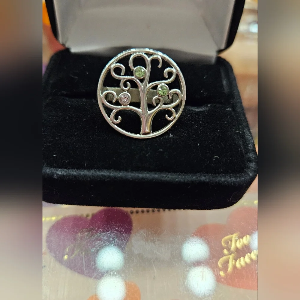 Tree of life ring sterling silver size 8.5